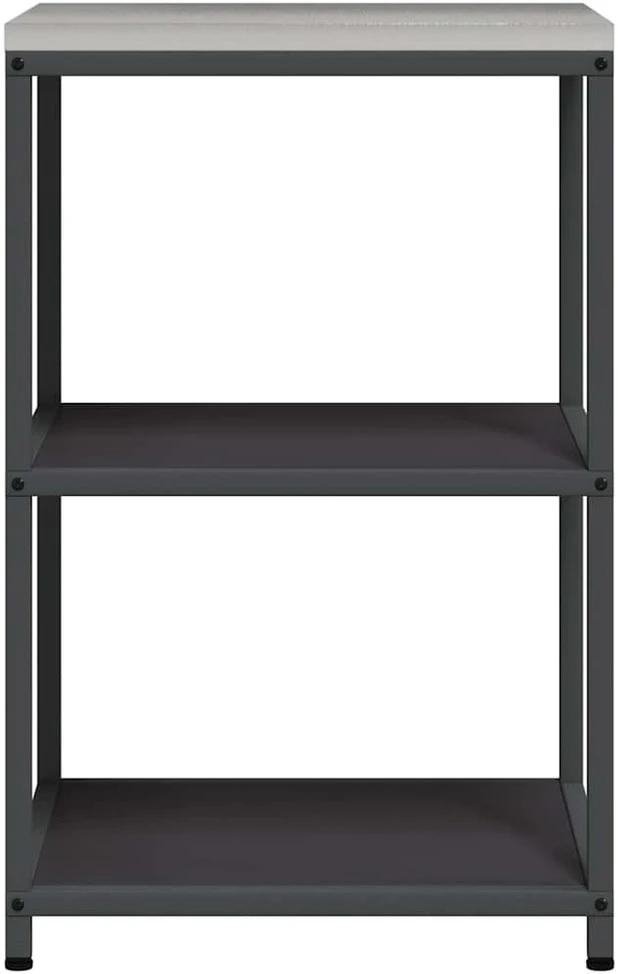 Virtuvės lentynų vienetas HATTEM Juoda 60 x 50 x 92 cm Plienas