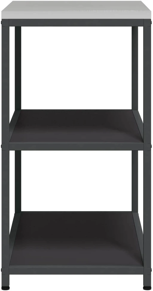 Virtuvės lentynų vienetas HATTEM Juoda 90 x 50 x 92 cm Plienas