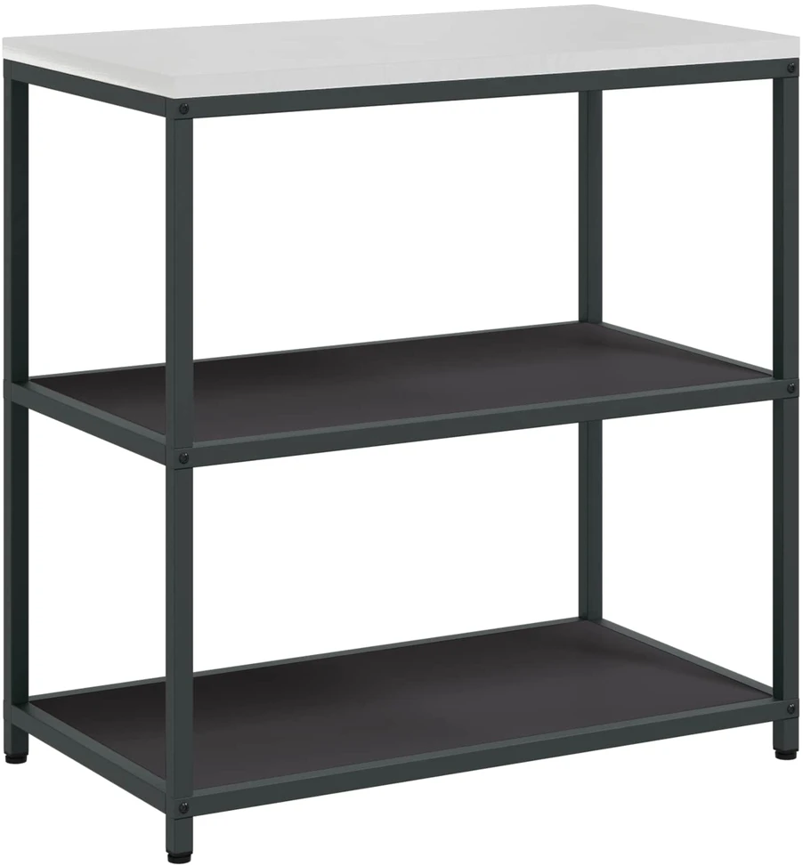 Virtuvės lentynų vienetas HATTEM Juoda 90 x 50 x 92 cm Plienas