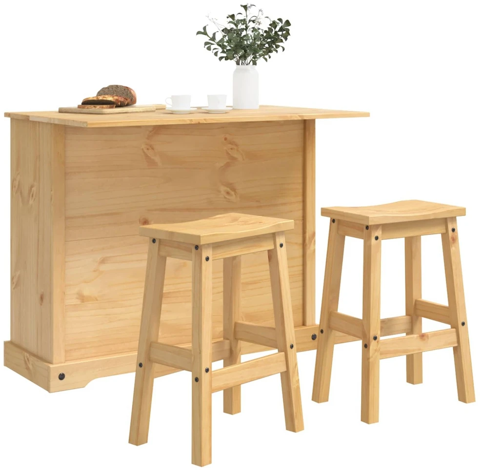 Virtuvės salos komplektas 3 vnt. CORONA Medaus vaškas