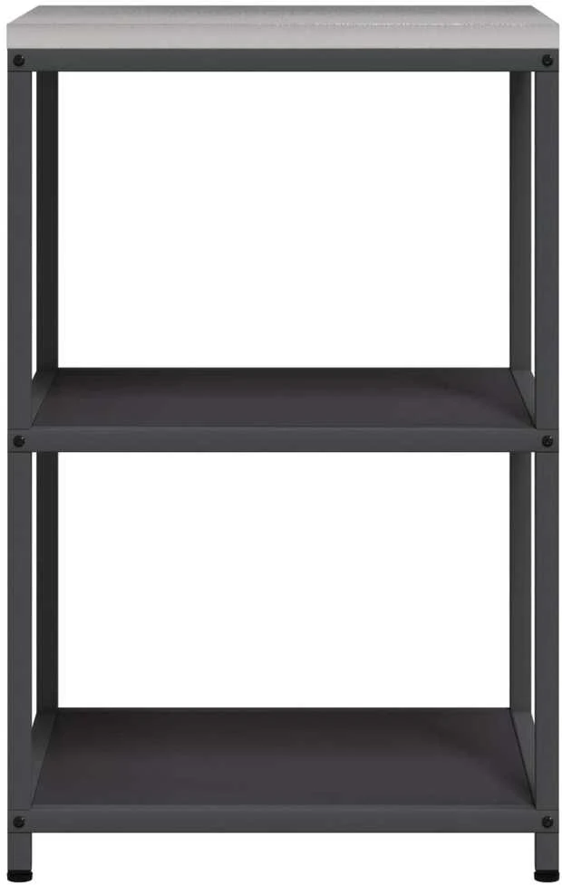 Virtuvės lentynų vienetas HATTEM Juoda 60 x 50 x 92 cm Plienas