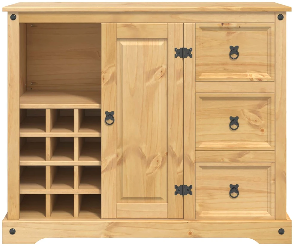 VidaXL Virtuvės saugojimas su stalčių Medaus vaškas 112 x 70 x 91,5 cm