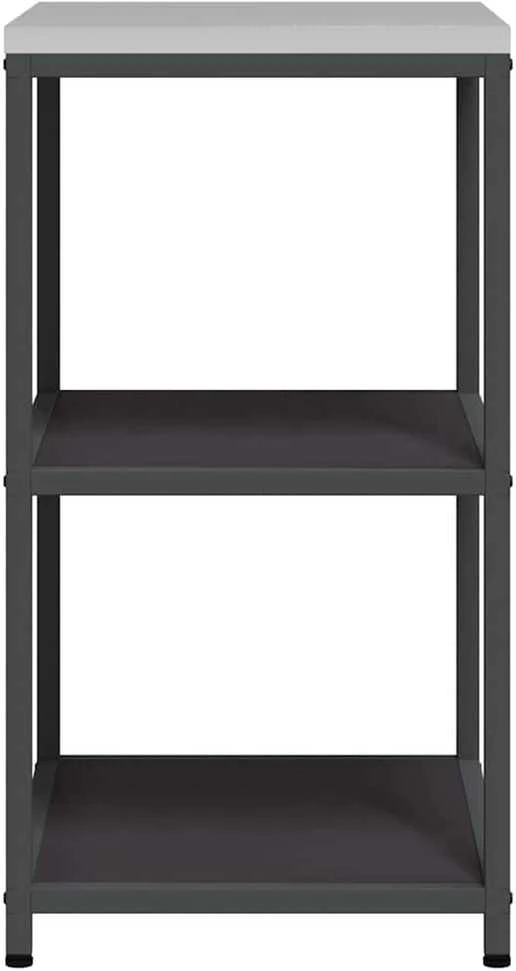 Virtuvės lentynų vienetas HATTEM Juoda 60 x 50 x 92 cm Plienas