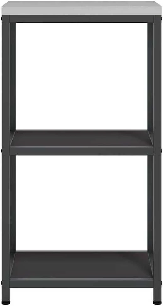 Virtuvės lentynų vienetas HATTEM Juoda 40 x 50 x 92 cm Plienas