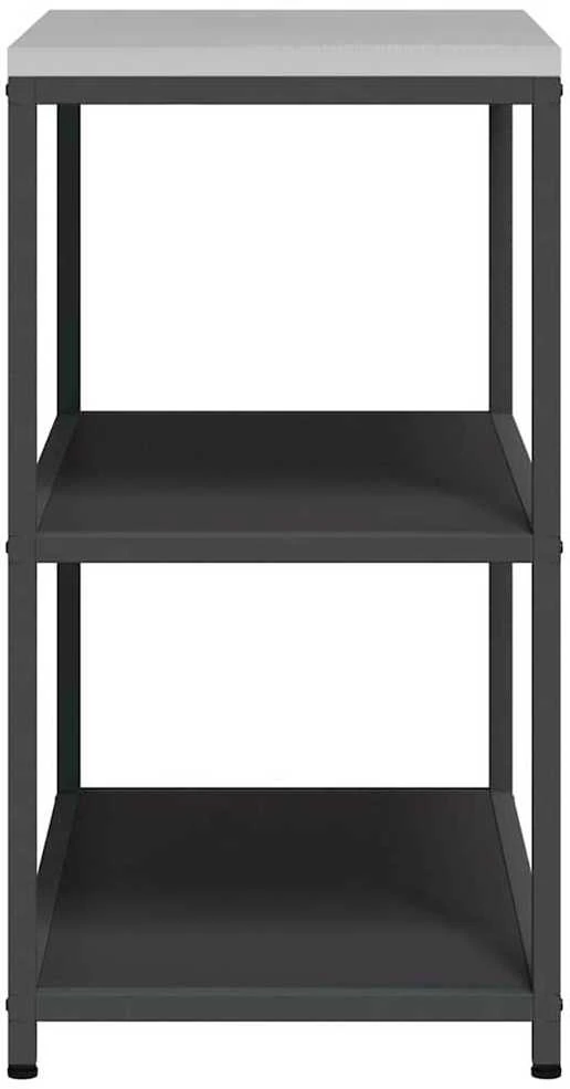 Virtuvės lentynų vienetas HATTEM Juoda 90 x 50 x 92 cm Plienas