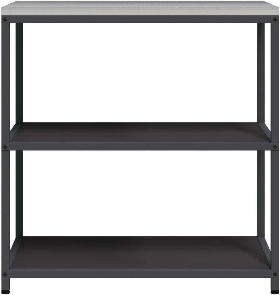 Virtuvės lentynų vienetas HATTEM Juoda 90 x 50 x 92 cm Plienas