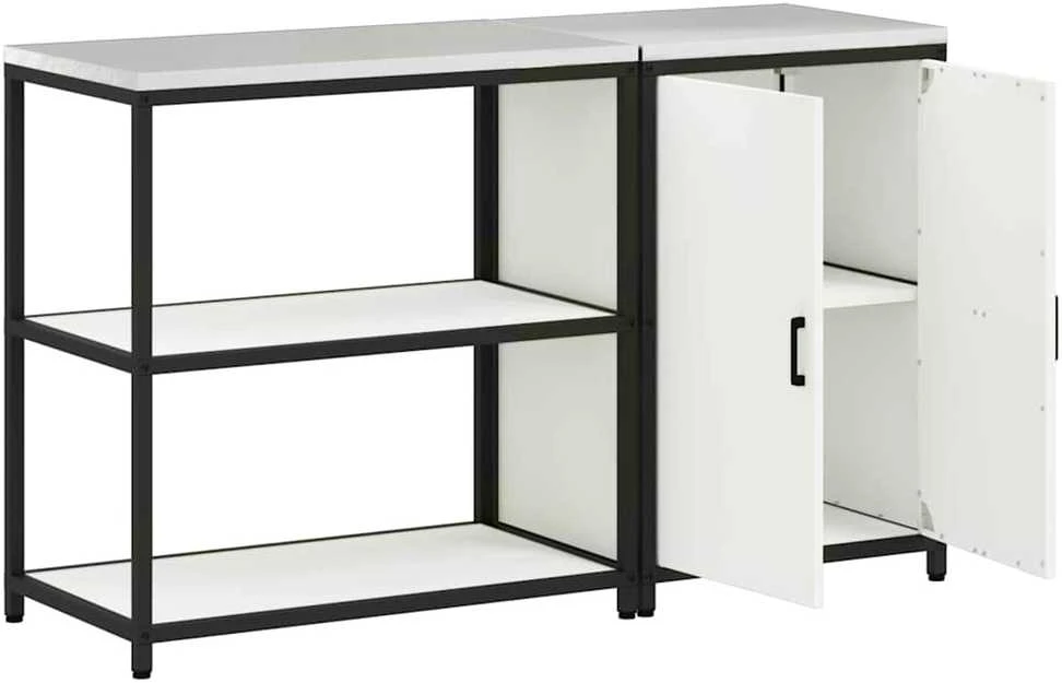 Virtuvės saugojimo rinkinys HATTEM 2 vnt. Balta