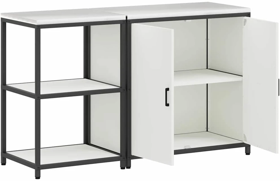 Virtuvės saugojimo rinkinys HATTEM 2 vnt. Balta