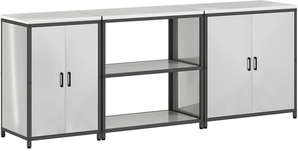 Virtuvės saugojimo rinkinys HATTEM 3 vnt. Sidabrinė