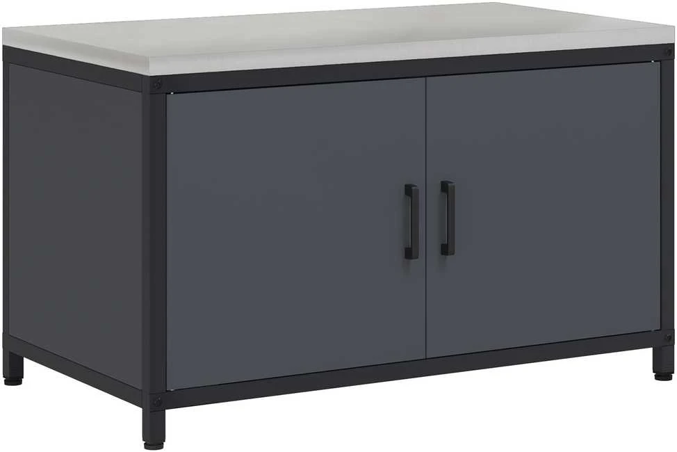 Virtuvės Saugojimo Spintelė HATTEM Antracito 90 x 50 x 53 cm