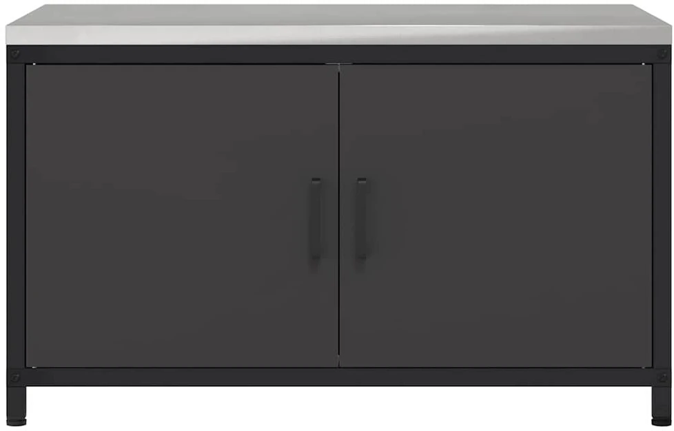 Virtuvės Saugojimo Spintelė HATTEM Juoda 90 x 50 x 53 cm