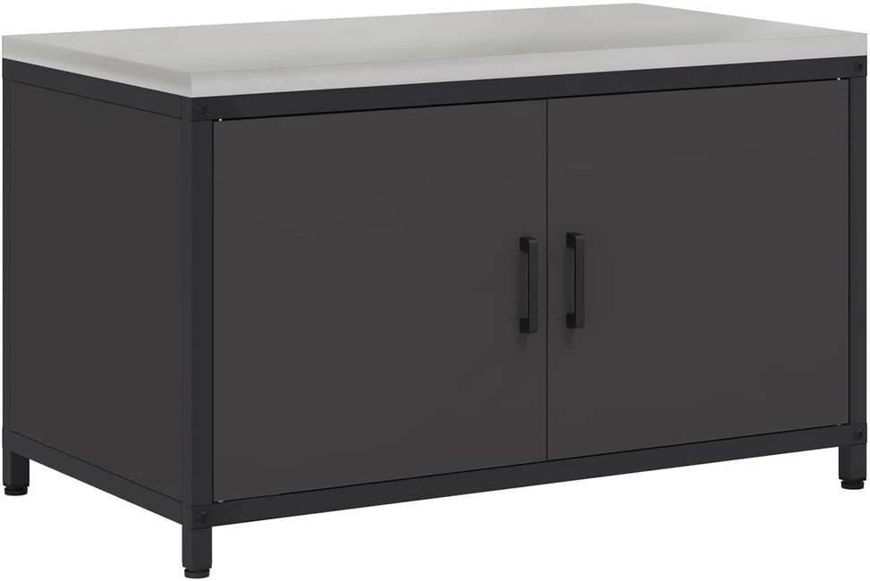 Virtuvės Saugojimo Spintelė HATTEM Juoda 90 x 50 x 53 cm