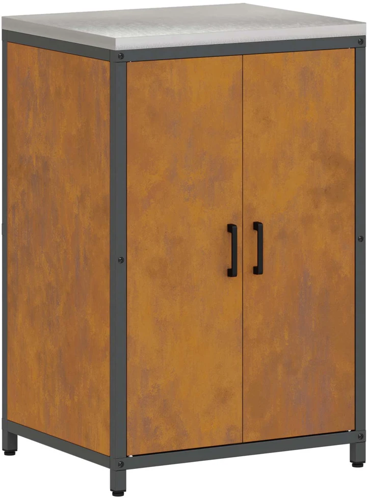 Virtuvės Saugojimo Spintelė HATTEM Rūdijanti 60 x 50 x 92 cm