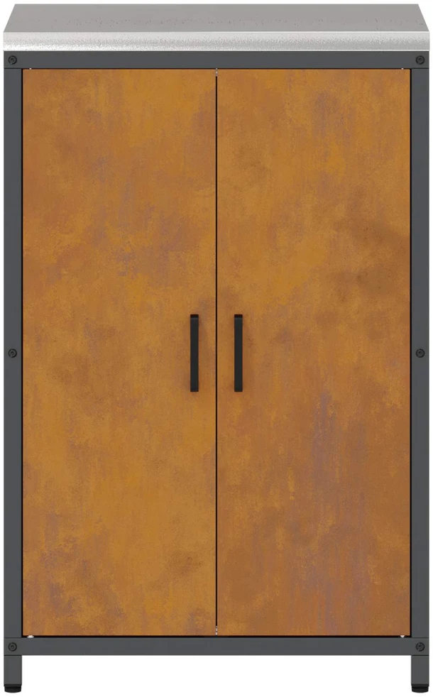 Virtuvės Saugojimo Spintelė HATTEM Rūdijanti 60 x 50 x 92 cm
