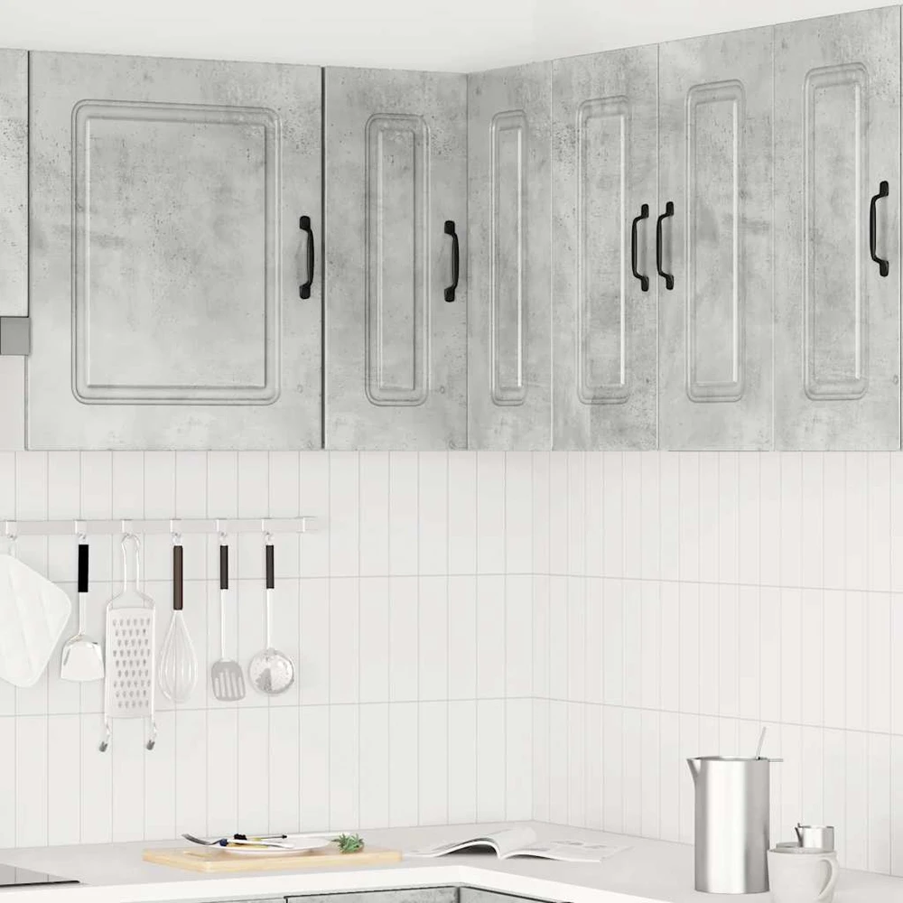 virtuvės sieninė kampinė spintelė "Kalmar" Betoninė pilka