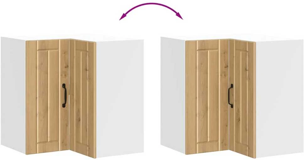 virtuvės sieninė kampinė spintelė "Lucca" Artisan Oak
