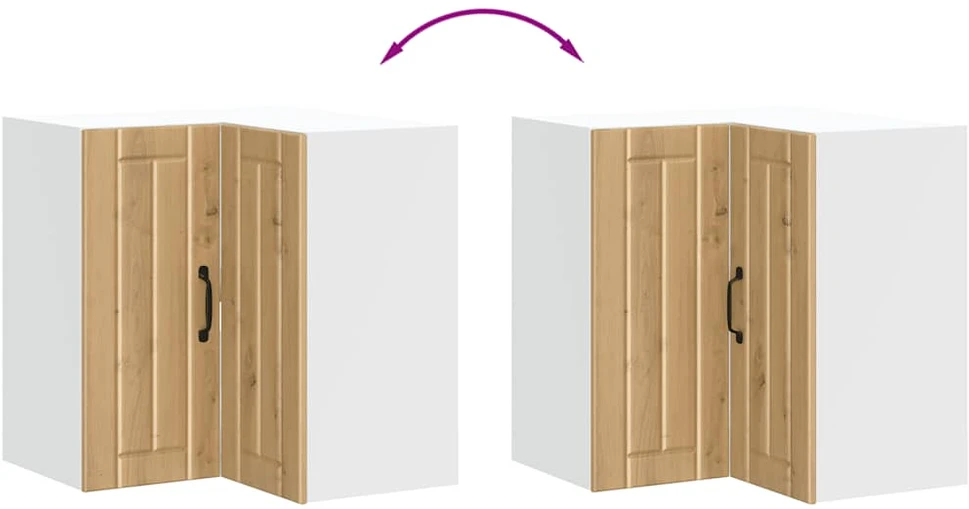 virtuvės sieninė kampinė spintelė "Lucca" Artisan Oak