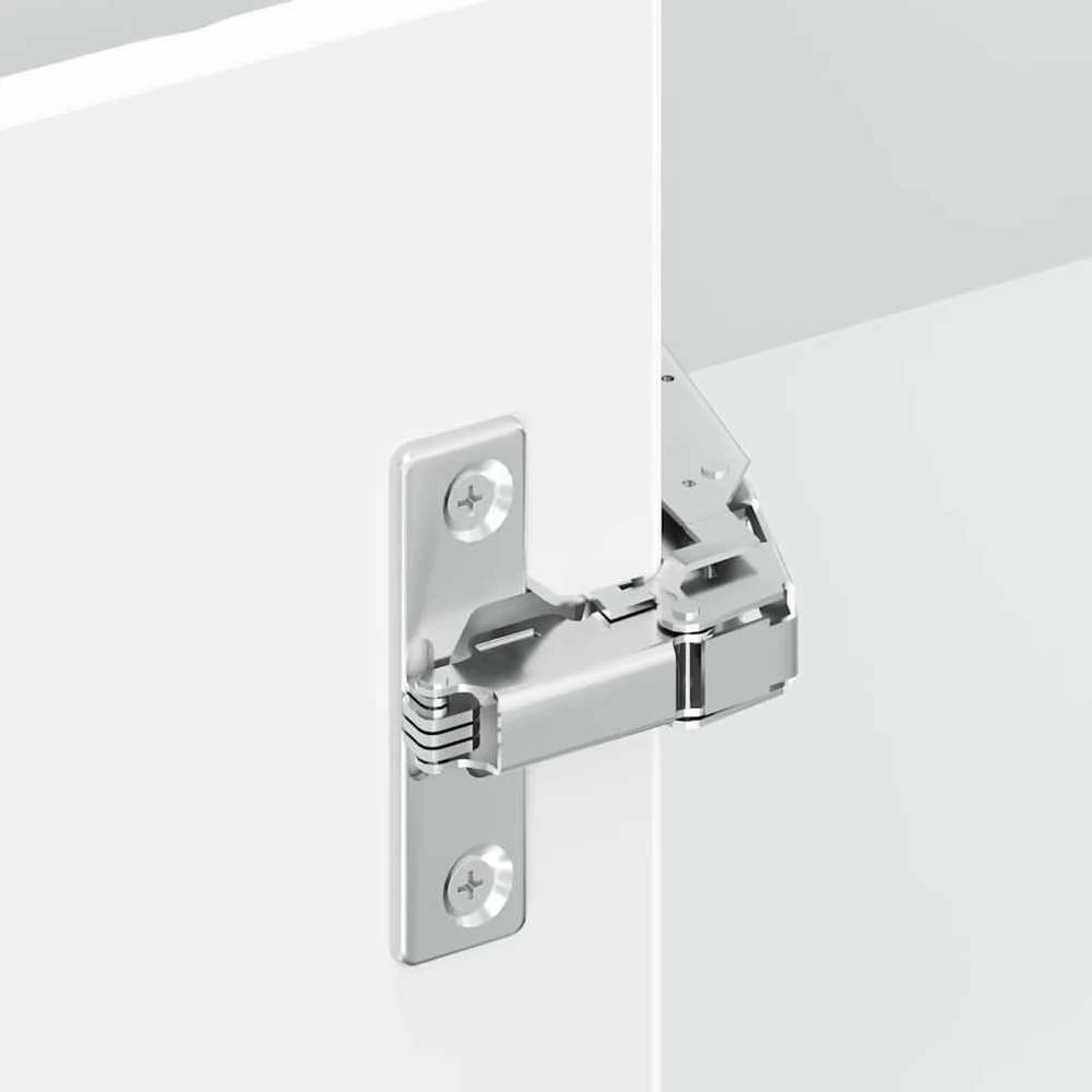 virtuvės sieninė kampinė spintelė "Lucca" Baltas Engineered Wood