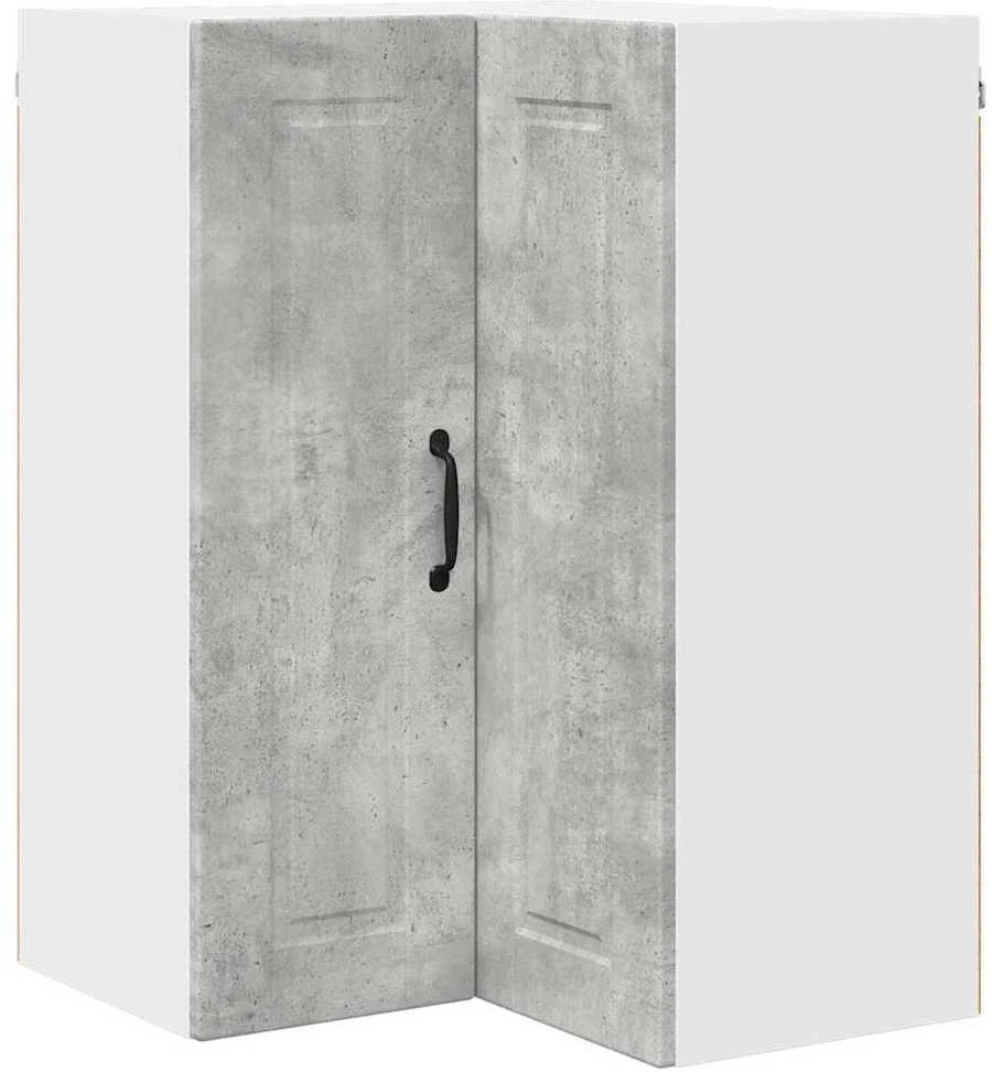 Sieninis kampinis kabinetas PORTO Betono pilka 57 x 57 x 80 cm
