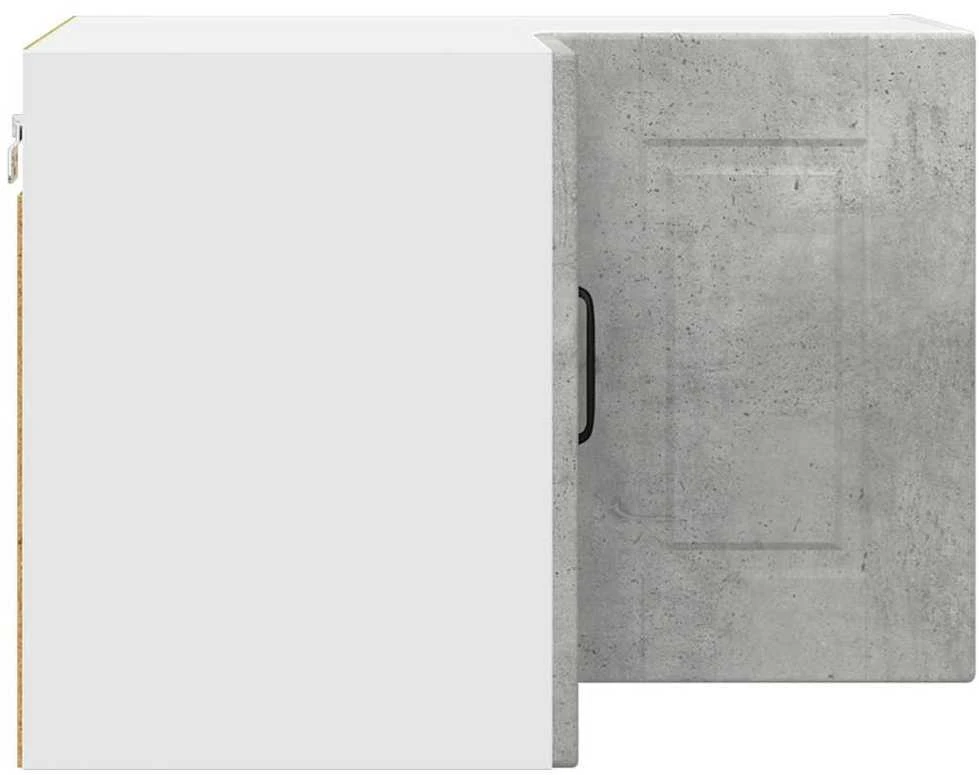 Sieninis kampinis kabinetas PORTO Betono pilka 57 x 57 x 40 cm