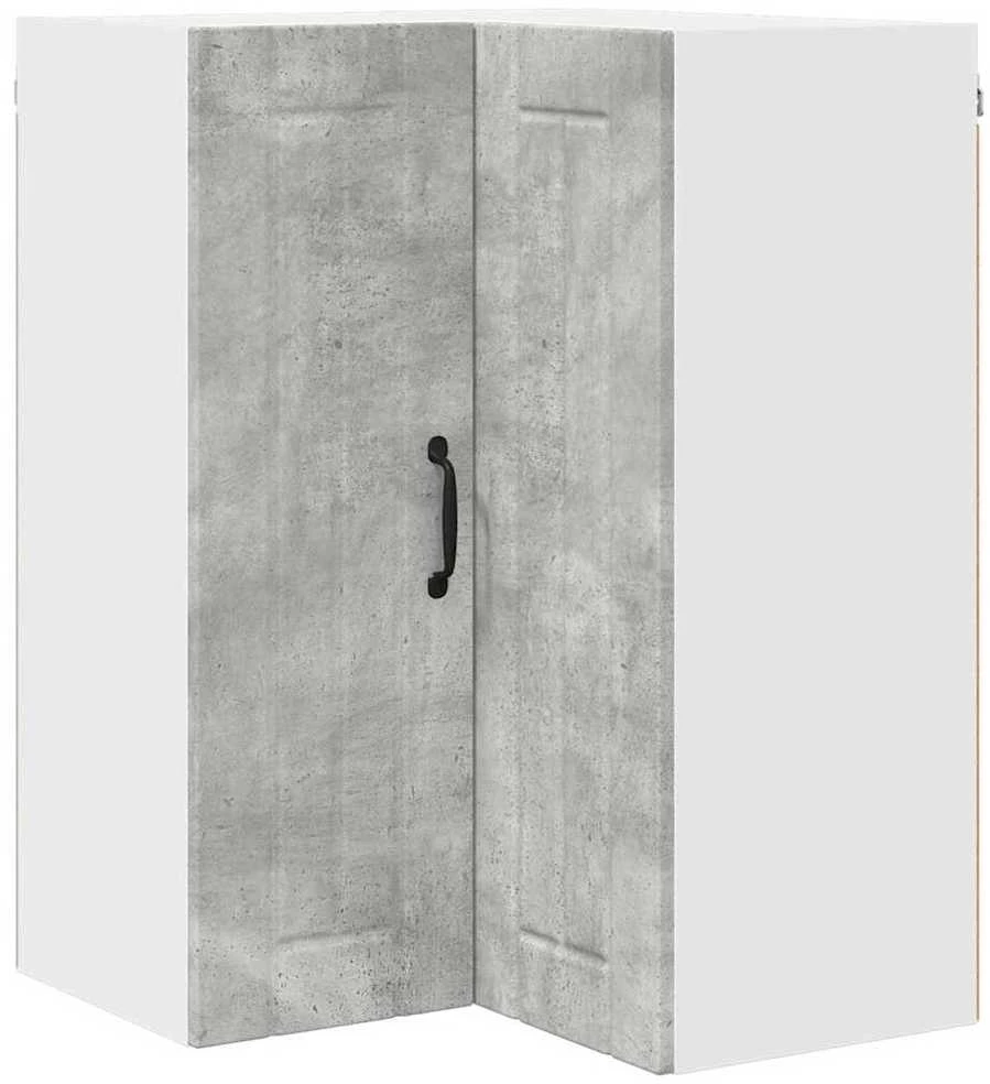 Sieninis kampinis kabinetas LUCCA Betono pilka 57 x 57 x 80 cm