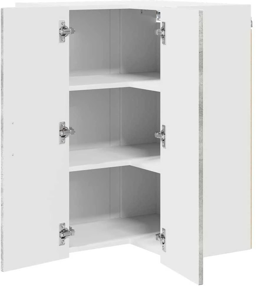 Sieninis kampinis kabinetas LUCCA Betono pilka 57 x 57 x 80 cm