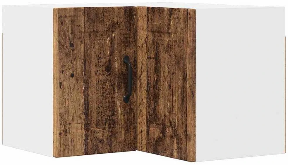 Sieninis kampinis kabinetas PORTO Senas medis 57 x 57 x 40 cm