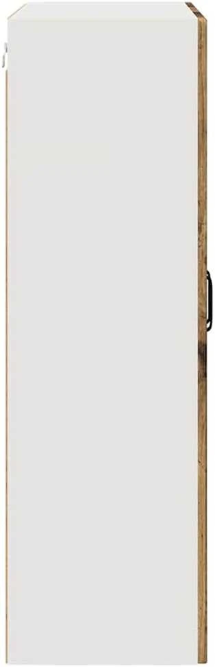 Sieninis stiklinis kabinetas PORTO Senas medis 80 x 31 x 100 cm