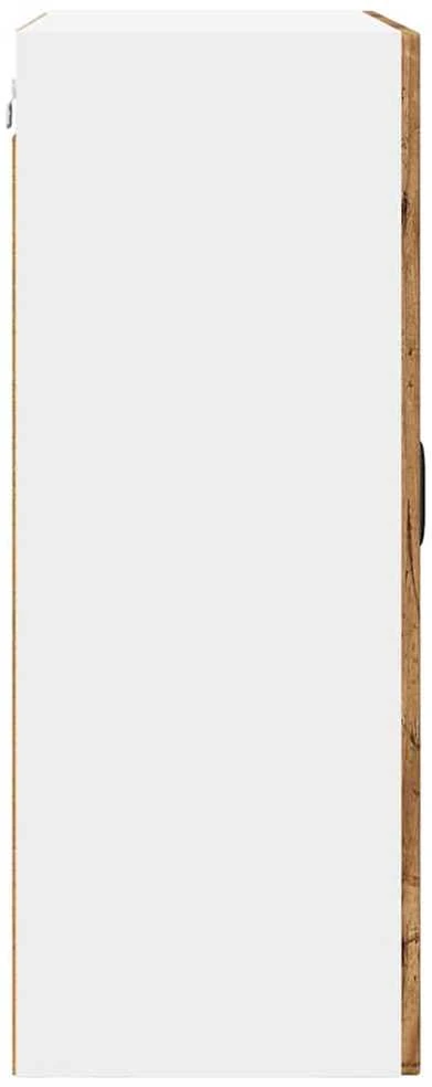 Sieninis stiklinis kabinetas PORTO Senas medis 60 x 31 x 80 cm