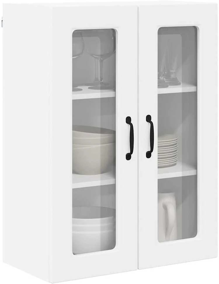 Sieninis stiklinis kabinetas PORTO Balta 60 x 31 x 80 cm