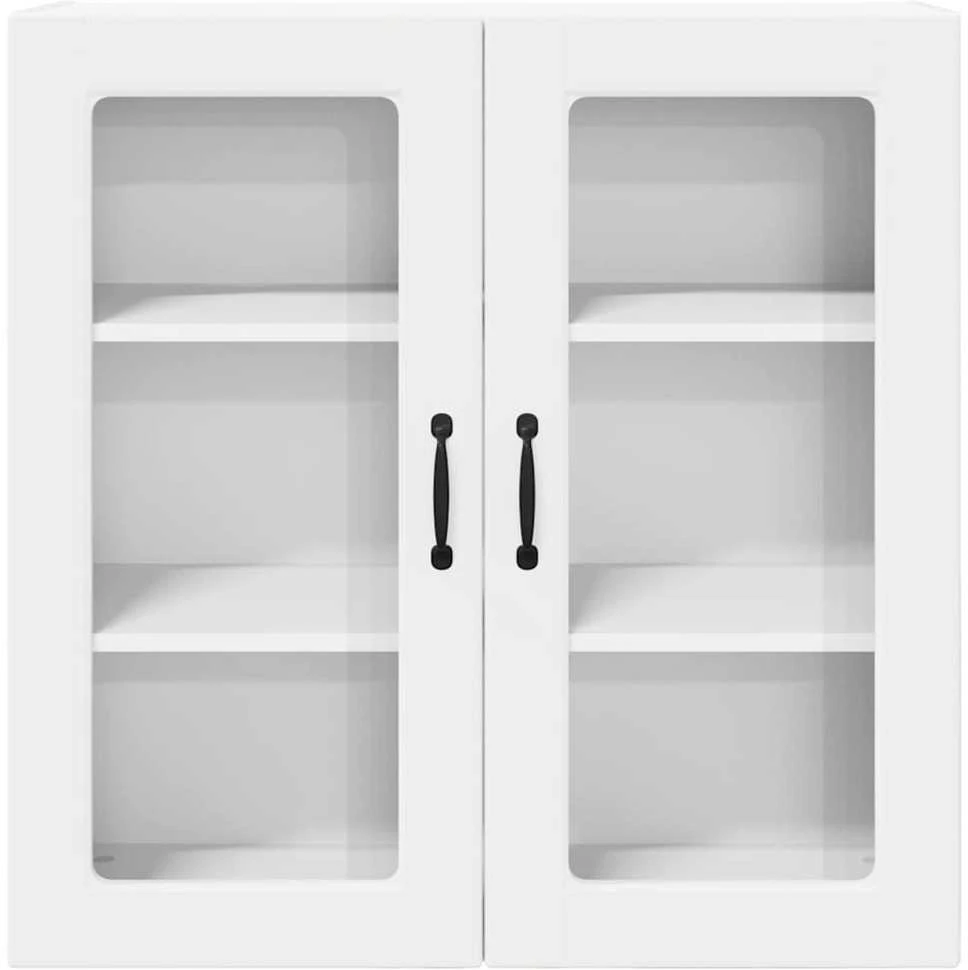 Sieninis stiklinis kabinetas PORTO Balta 80 x 31 x 80 cm
