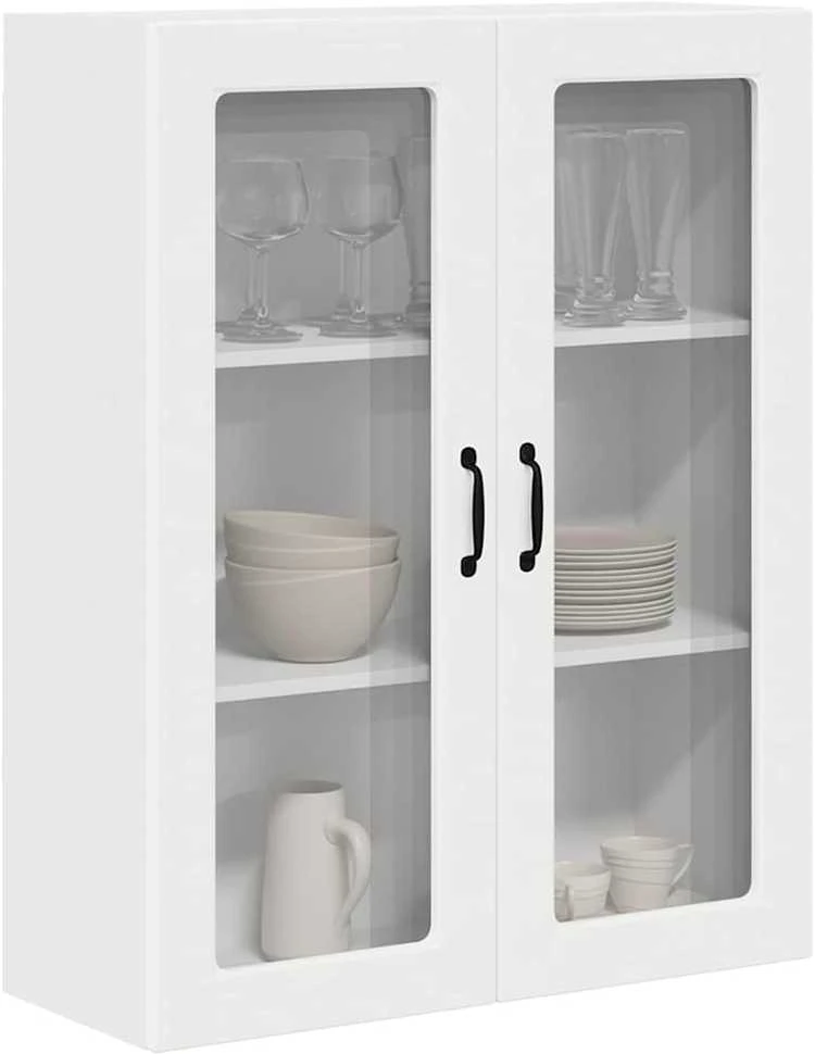 Sieninis stiklinis kabinetas PORTO Balta 80 x 31 x 100 cm
