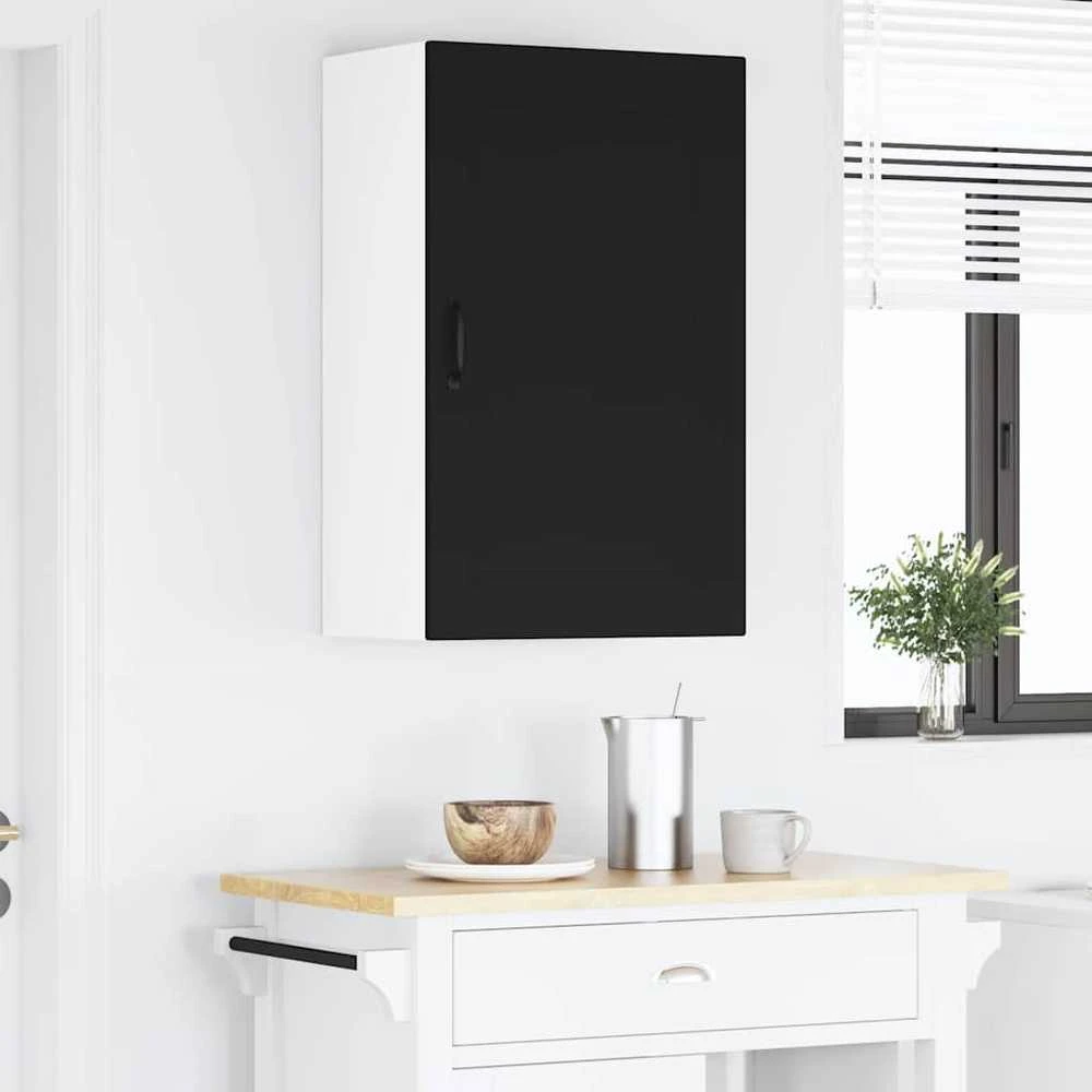 Sieninė spintelė PORTO Juoda 50 x 31 x 80 cm Apdirbta mediena
