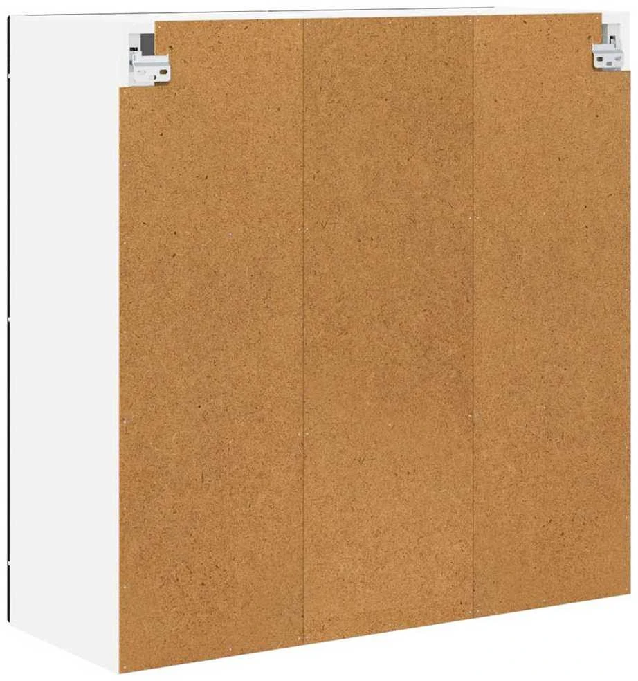 Sieninis stiklinis kabinetas PORTO Juoda 80 x 31 x 80 cm