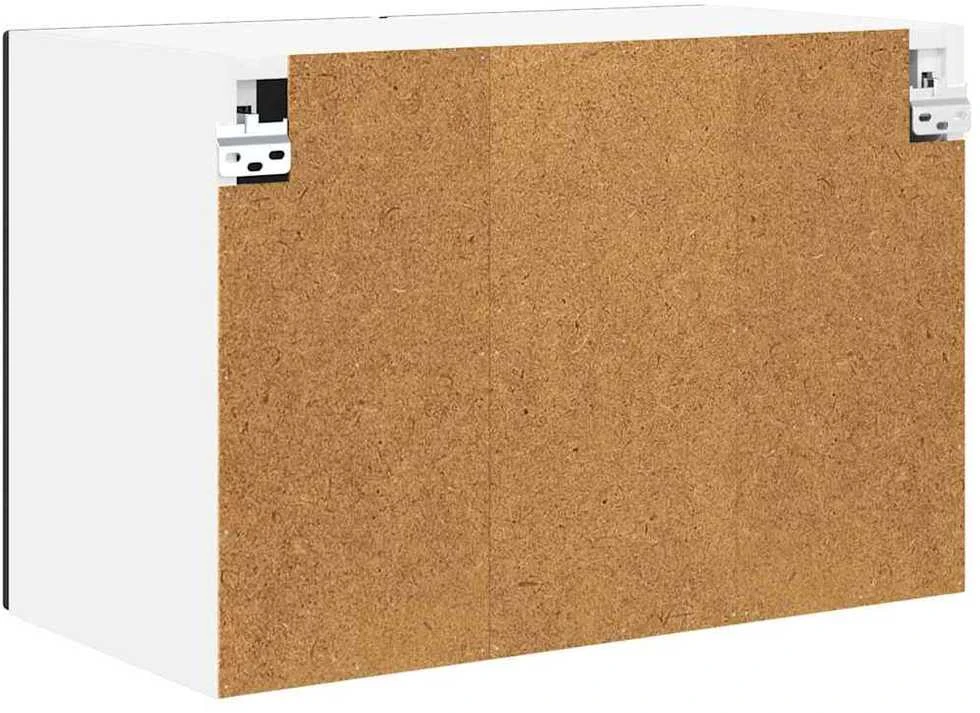 Sieninis stiklinis kabinetas PORTO Juoda 60 x 31 x 40 cm