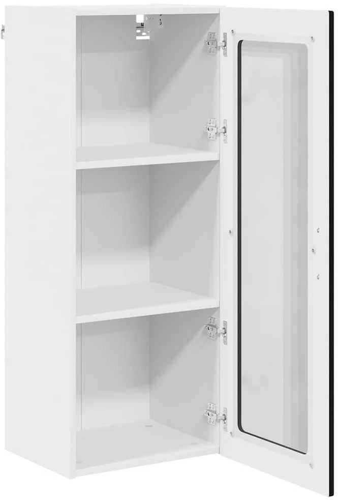 Sieninis stiklinis kabinetas PORTO Juoda 40 x 31 x 100 cm