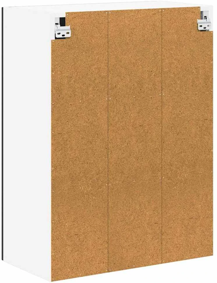 Sieninis stiklinis kabinetas LUCCA Juoda 60 x 31 x 80 cm