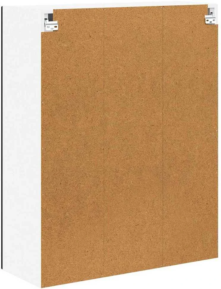 Sieninis stiklinis kabinetas LUCCA Juoda 80 x 31 x 100 cm