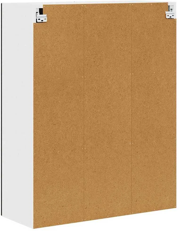 Sieninė spintelė PORTO Juoda 80 x 31 x 100 cm Apdirbta mediena