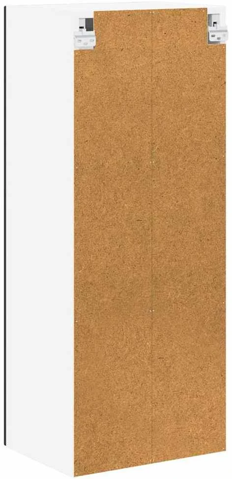 Sieninis stiklinis kabinetas LUCCA Juoda 40 x 31 x 100 cm