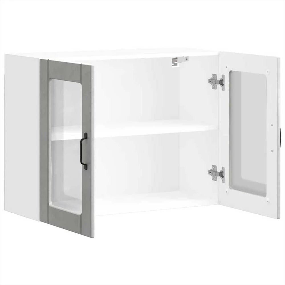 virtuvės sieninė spintelė su stiklinėmis durimis "Lucca"