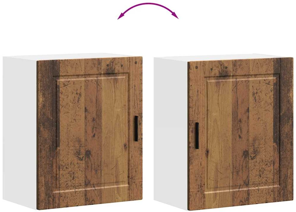 virtuvės sieninės spintos 2 vnt "Porto" Old Wood