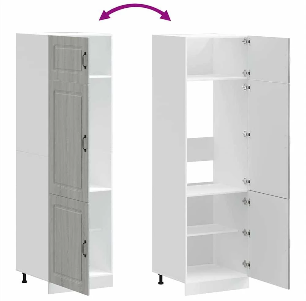 virtuvės spinta "Kalmar" Pilka Sonoma Engineered Wood