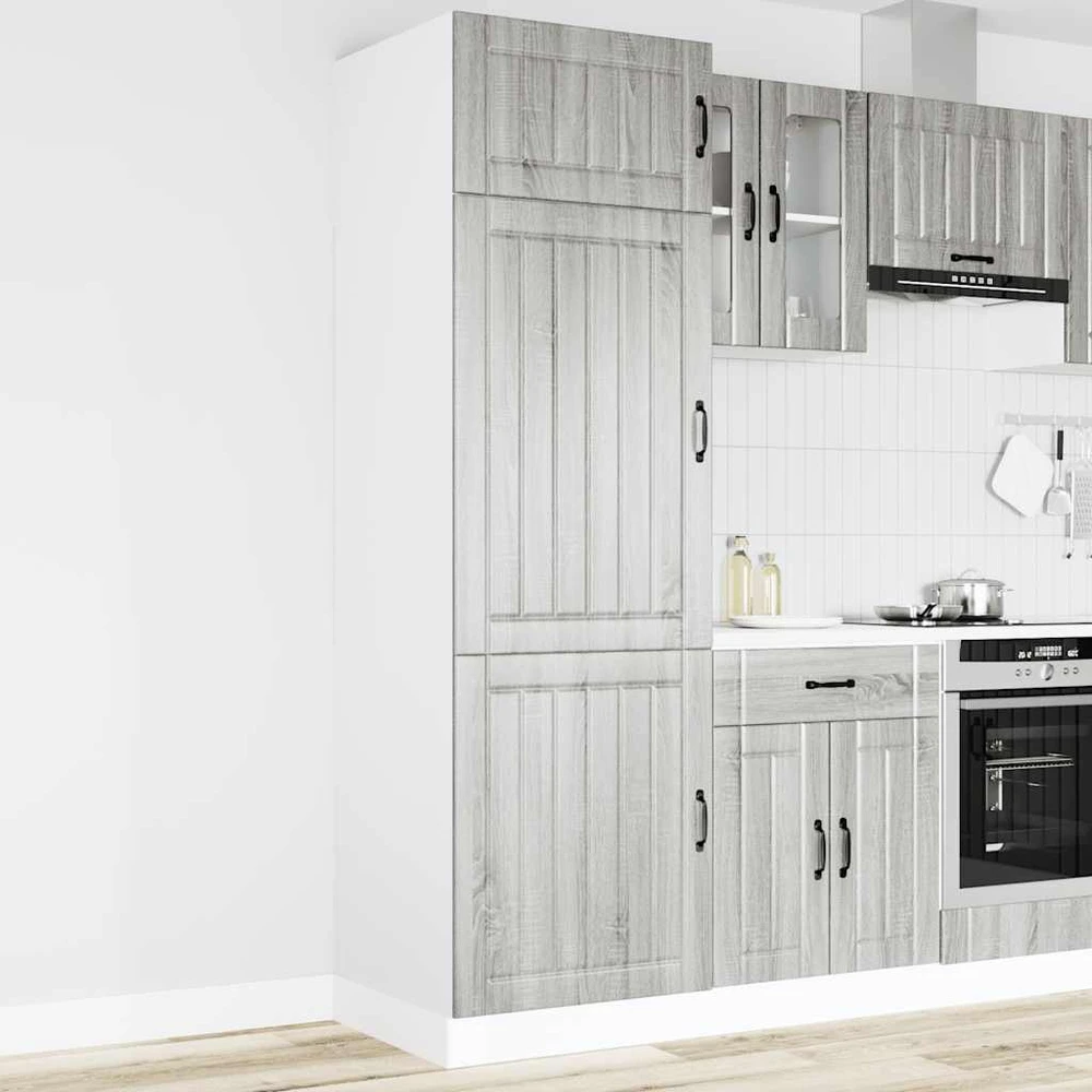 virtuvės spinta "Lucca" Pilka Sonoma Engineered Wood