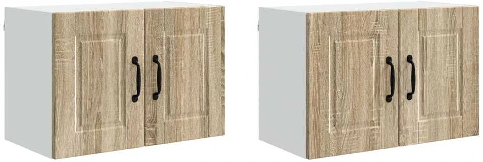 Sieninė spintelė PORTO 2 vnt. Sonoma ąžuolas Apdirbta mediena