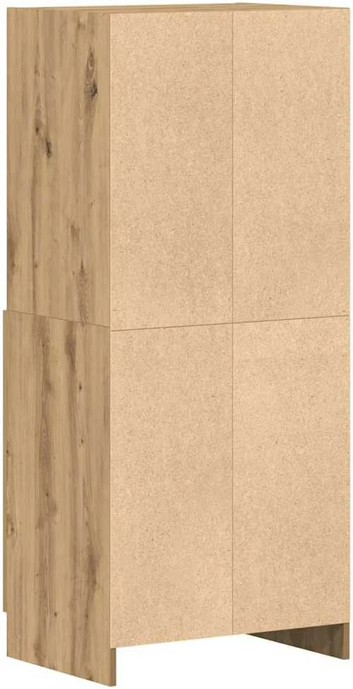 Virtuvės spintelė, artisano ąžuolo, 57x41,5x131,5cm, mediena