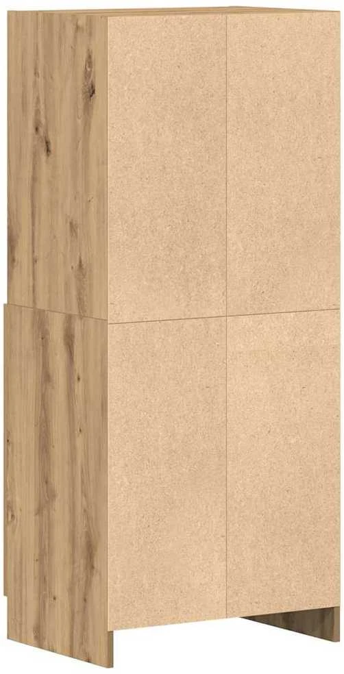 Virtuvės spintelė, artisano ąžuolo, 57x41,5x131,5cm, mediena