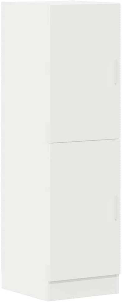 Virtuvės spintelė, baltos, 38x41,5x131,5cm, apdirbta mediena