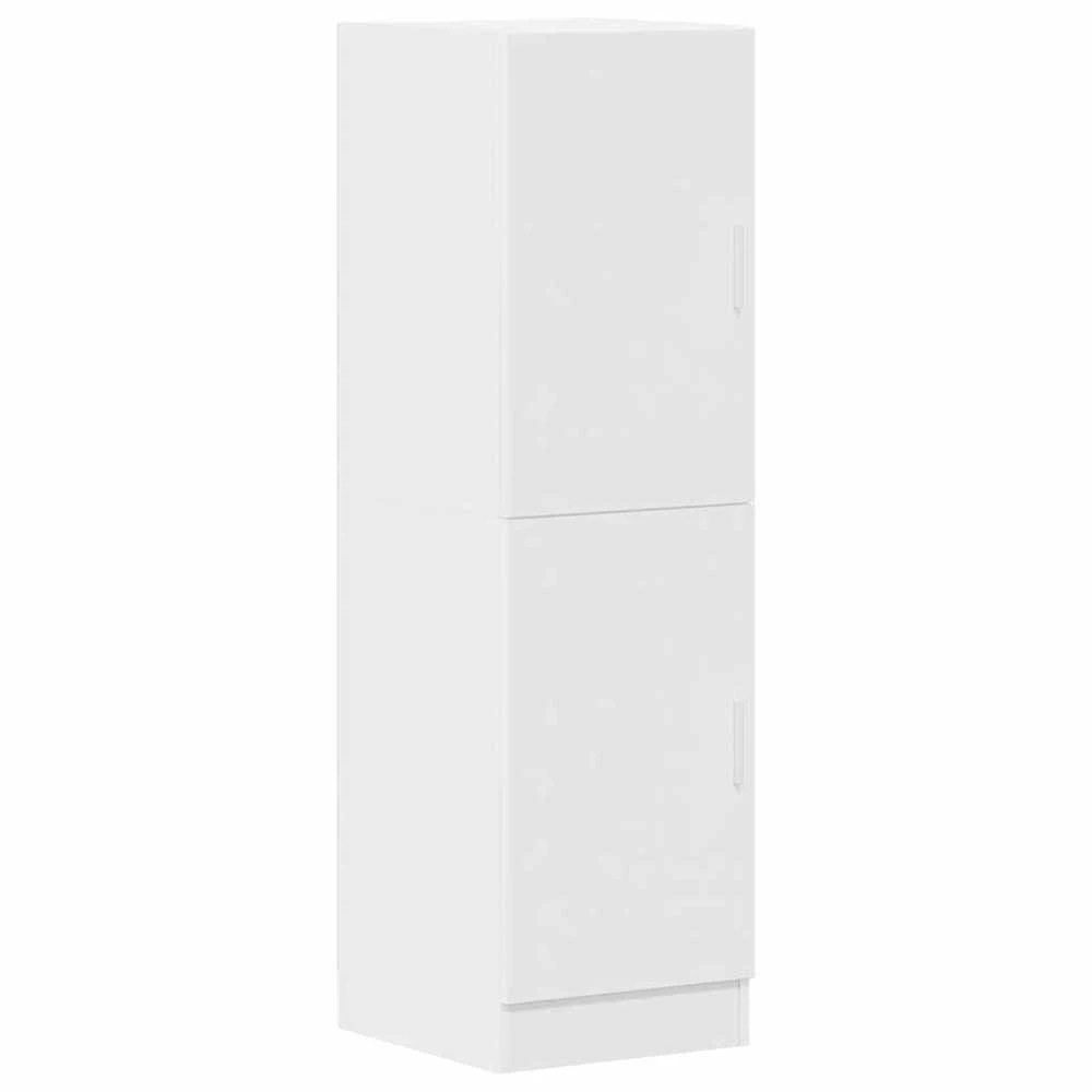 Virtuvės spintelė, baltos, 38x41,5x131,5cm, apdirbta mediena