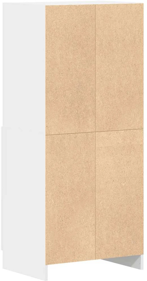 Virtuvės spintelė, baltos, 57x41,5x131,5cm, apdirbta mediena